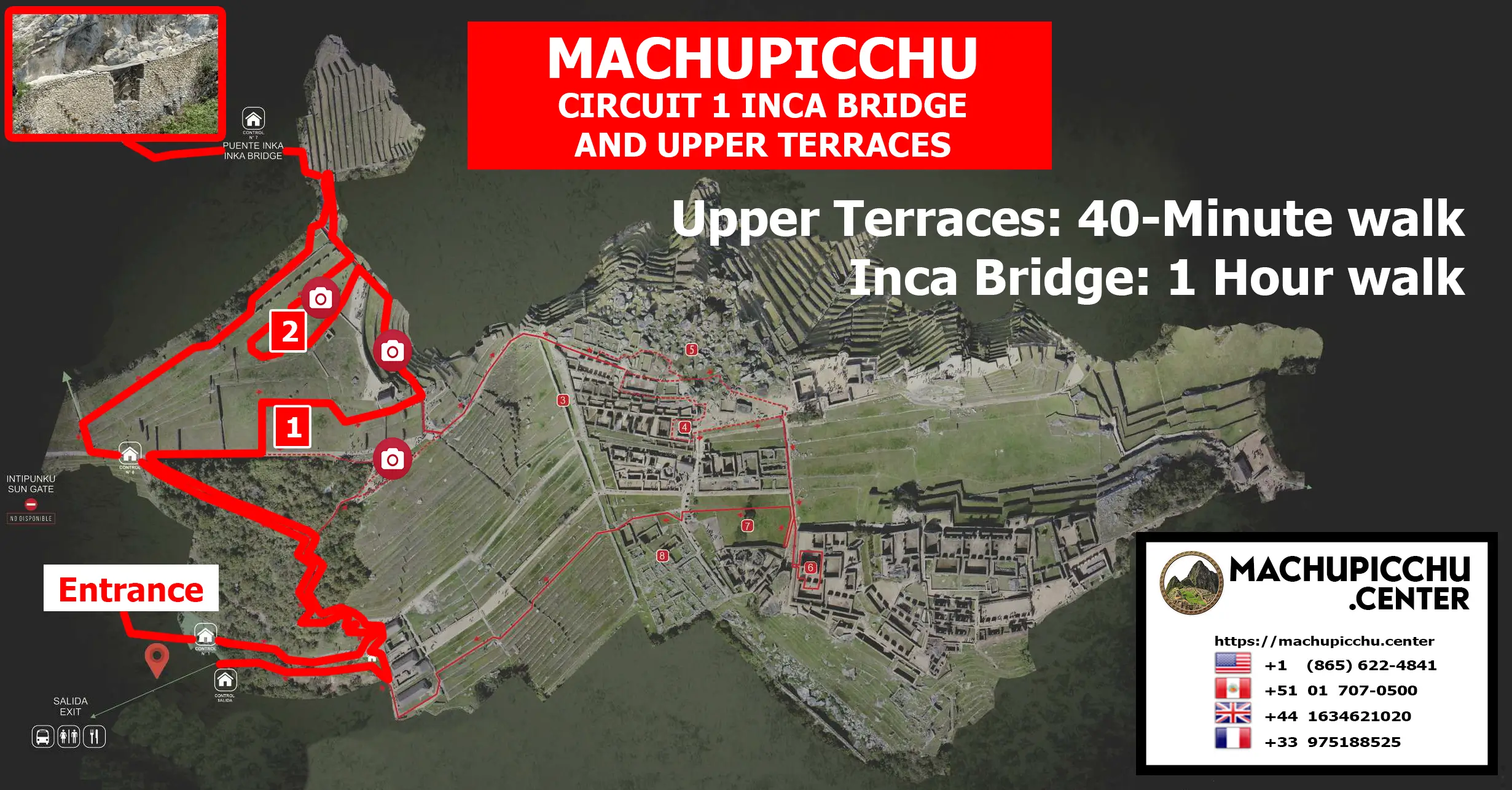 Machu Picchu Circuit 1 Inca Bridge