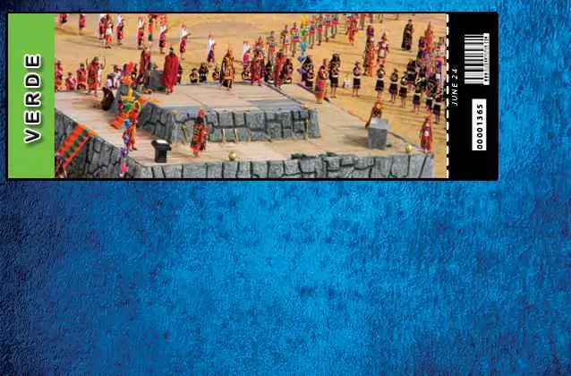 Boleto Inti Raymi 2026. Sección verde