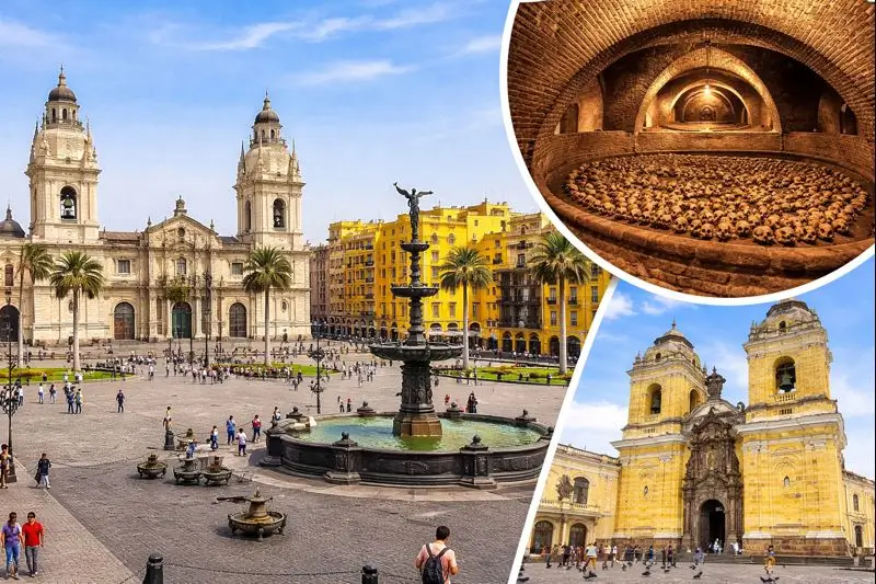 City Tour de Lima: Centro Histórico, Huaca Pucllana y Catacumbas con Pisco Sour